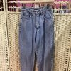 Vintage 80s Pepe tapered jeans with turn ups front view Top