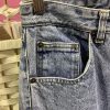 Vintage 80s Pepe tapered jeans with turn ups front view Pocket detail